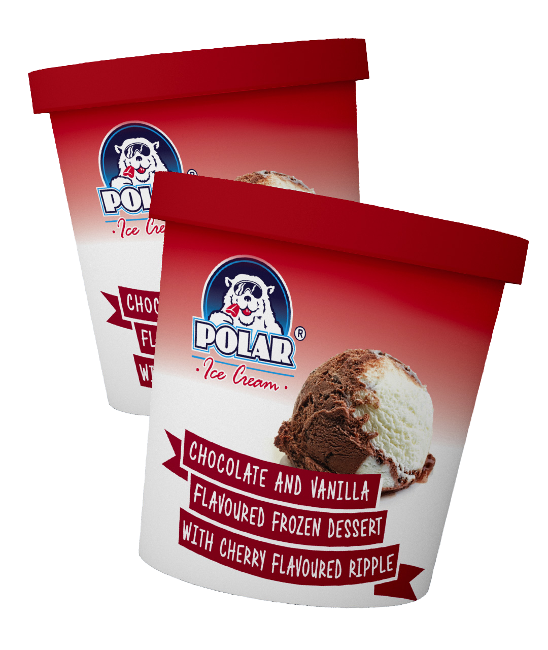 Polar Choc/Cherry Ice Cream Cup 500ML -