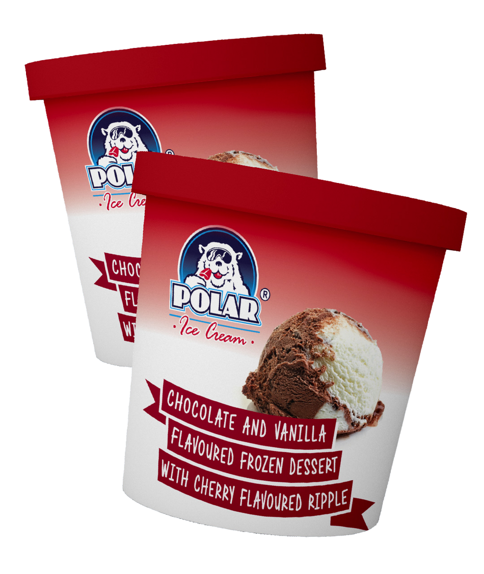 Polar Choc/Cherry Ice Cream Cup 500ML -