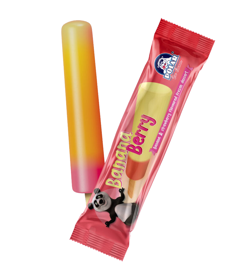 Polar Banana Berry Ice Cream Popsicle -