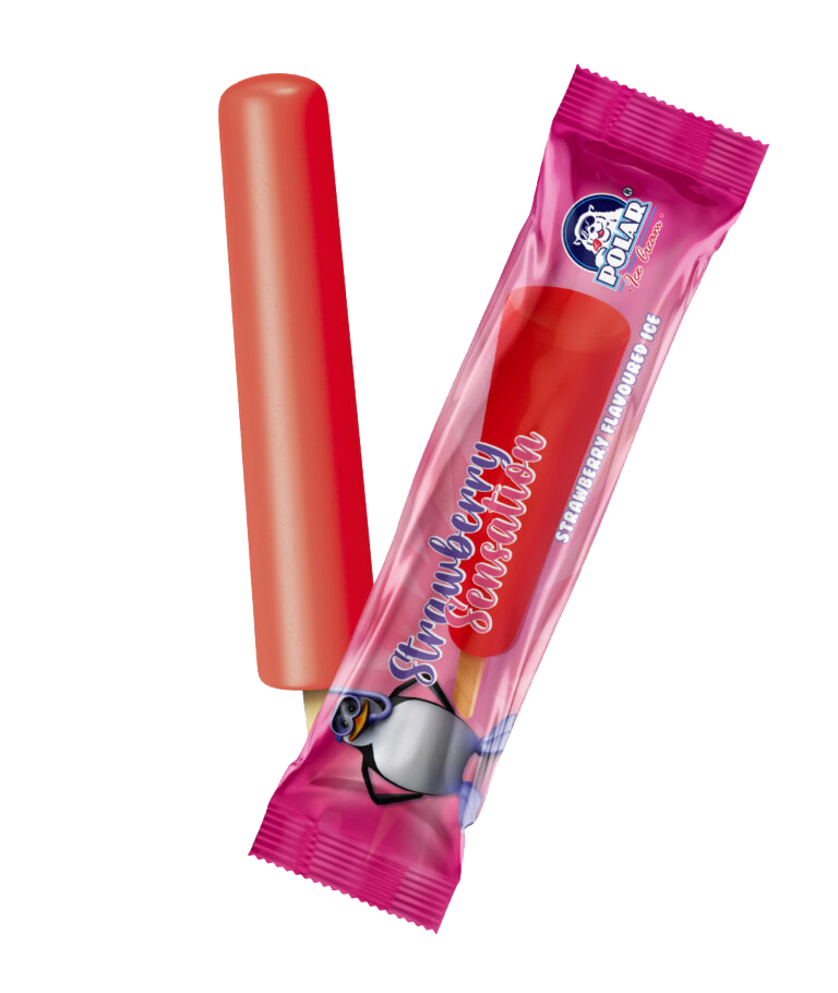 Polar Strawberry Sensation Ice Cream Popsicle -