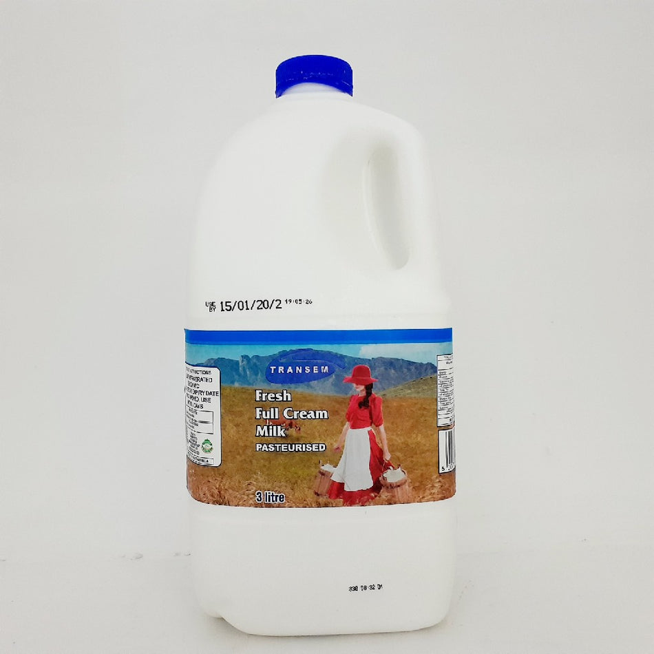 Transem Fresh Milk Full Cream 3L -