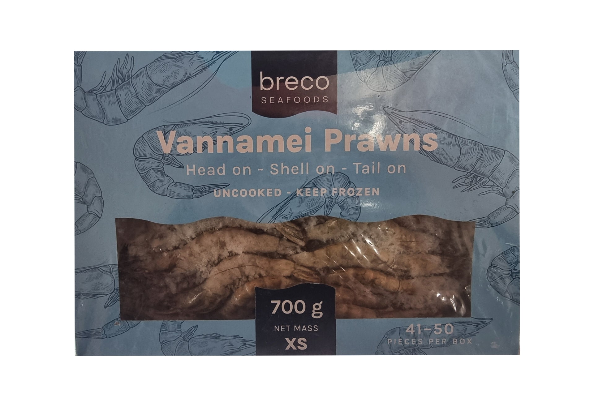Breco Seafood Prawns XS 41/50 700G -