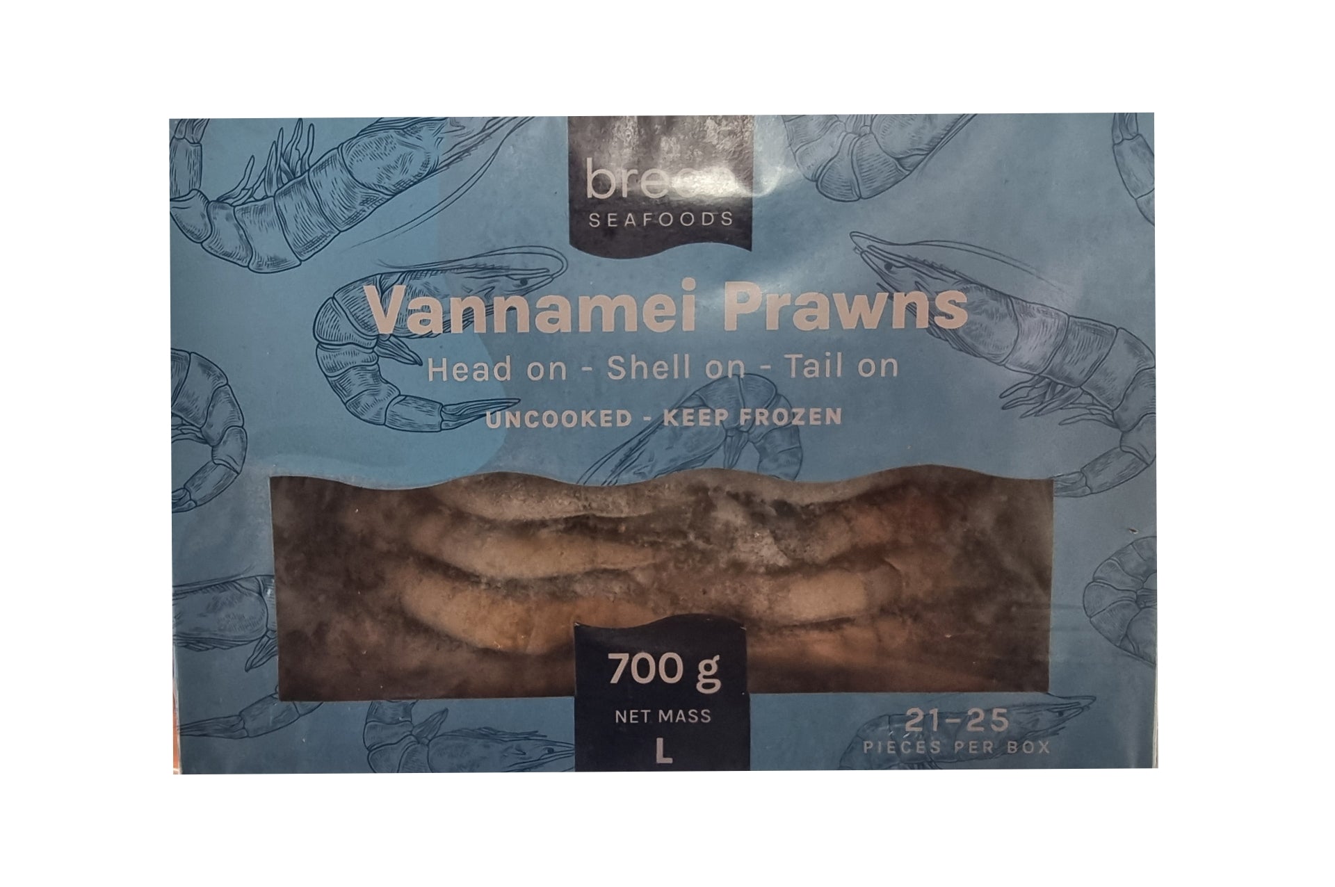 Breco Seafood Prawns L 21/25 700G -