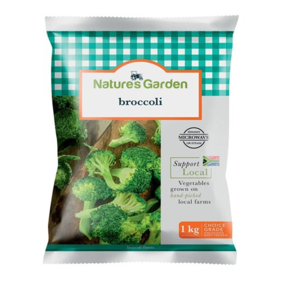 Natures Garden Broccoli Florets Frozen 1KG