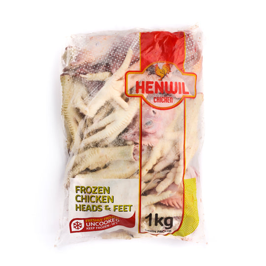 Henwil Chicken Heads & Feet 1KG -