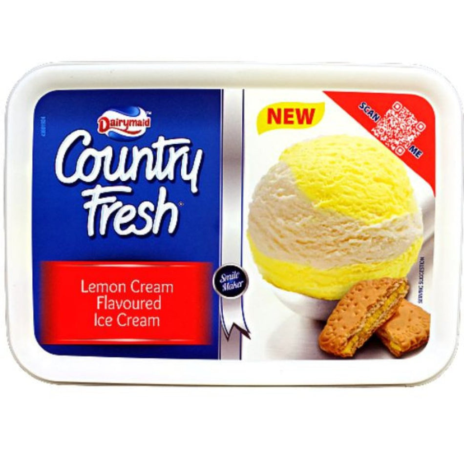 Dairymaid Ice Cream Lemon Cream 1.8L