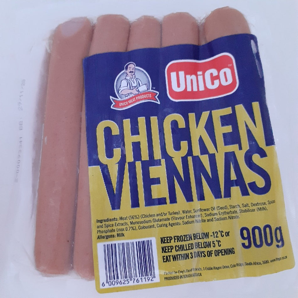 Unico Chicken Viennas 900G