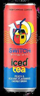 Switch Energy Drink Iced Tea Peach & Rooibos 500ML