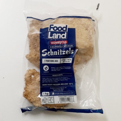Foodland Chicken Schnitzel Crumbed 1KG