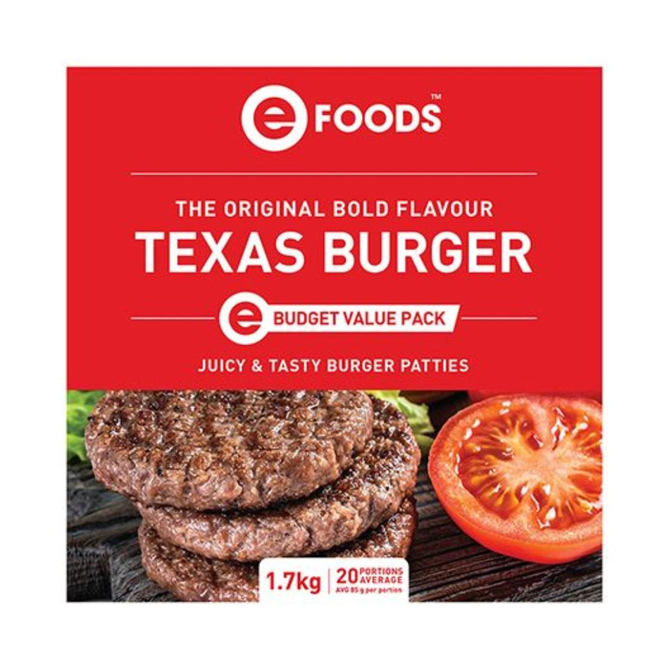 Econofoods Texas Burger Patties 1.7KG