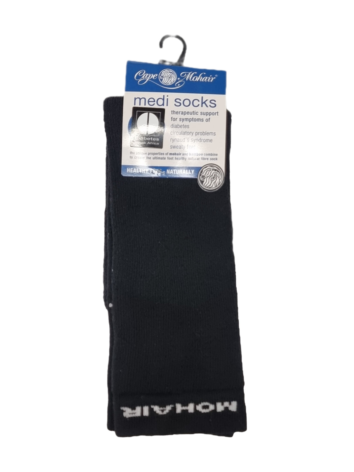 Cape Mohair socks medi 4-12 Black