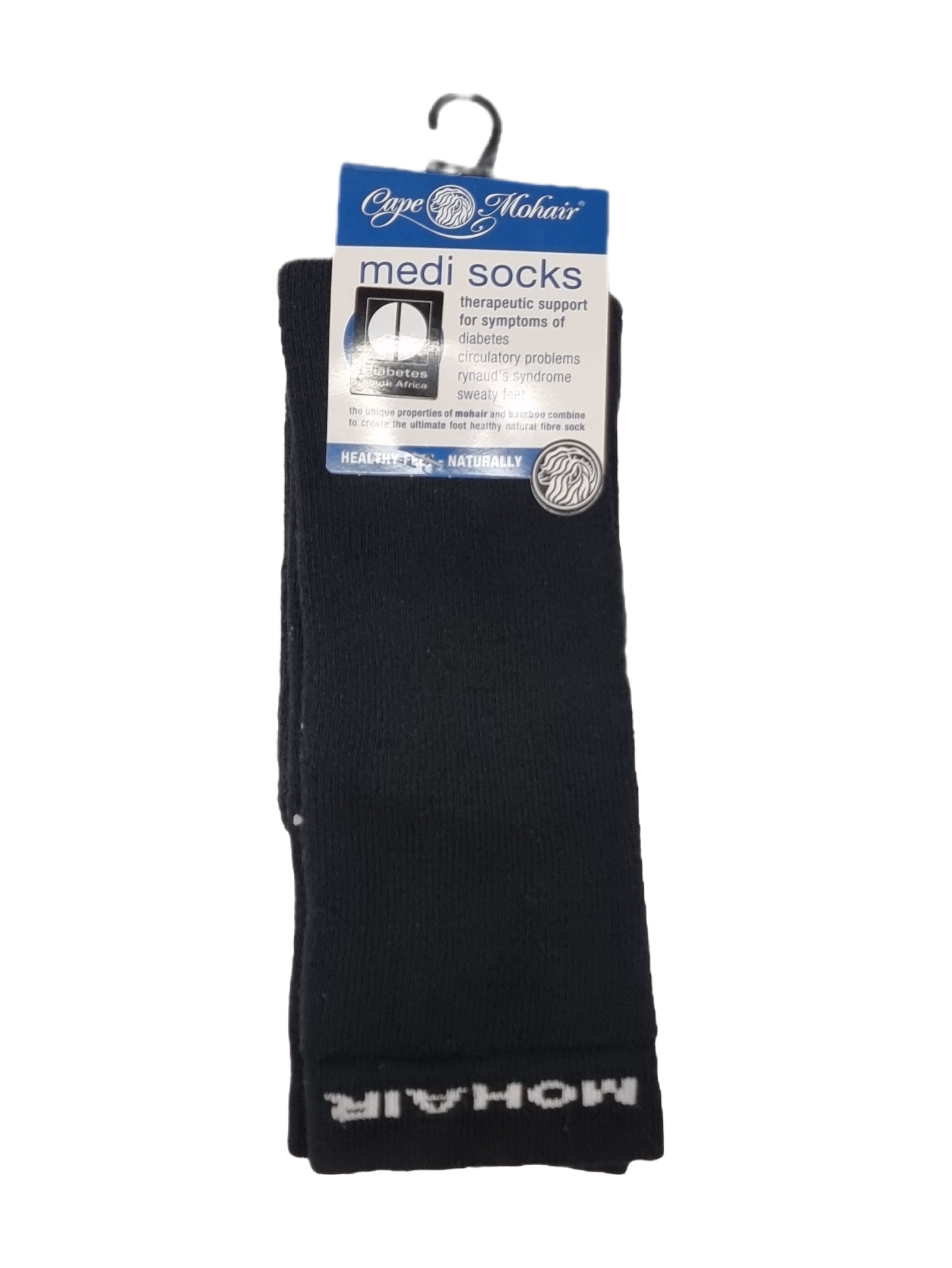 Cape Mohair socks medi 4-12 Black