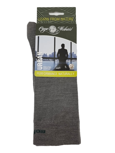 Cape Mohair sock urban plain 4-7 Charcoal