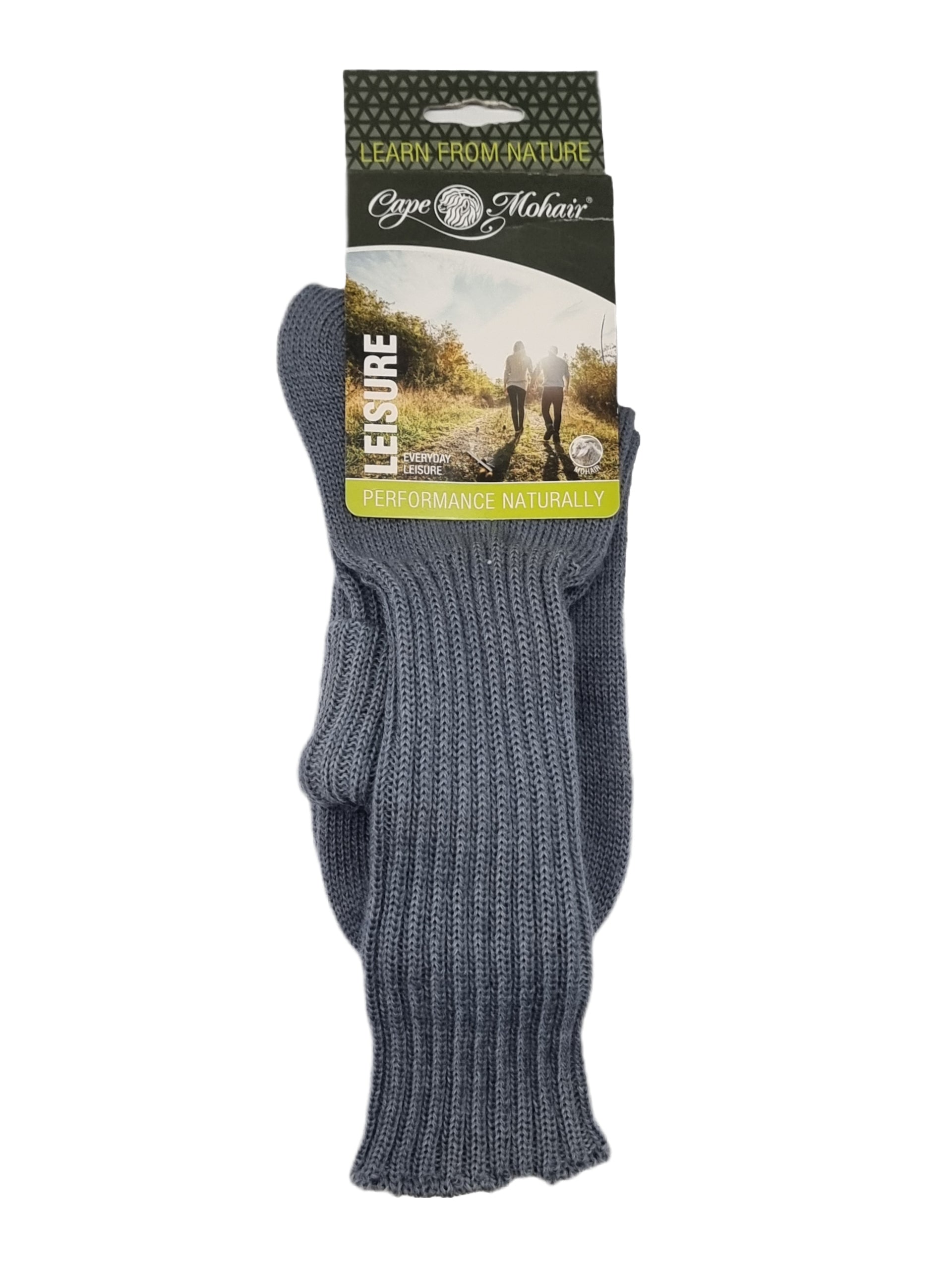 Cape Mohair sock  leisure 4-7 Grey
