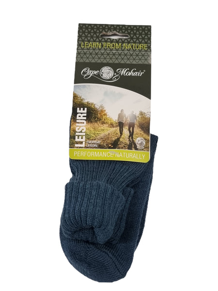Cape Mohair sock  leisure 4-7 Denim