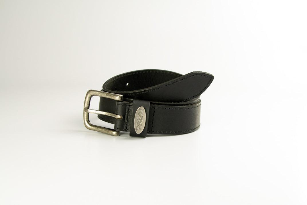 Tarzan Real Leather Belt Black NR32
