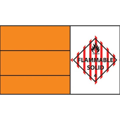Safety Sign 290x290mm Flammable Solid Sign 1's