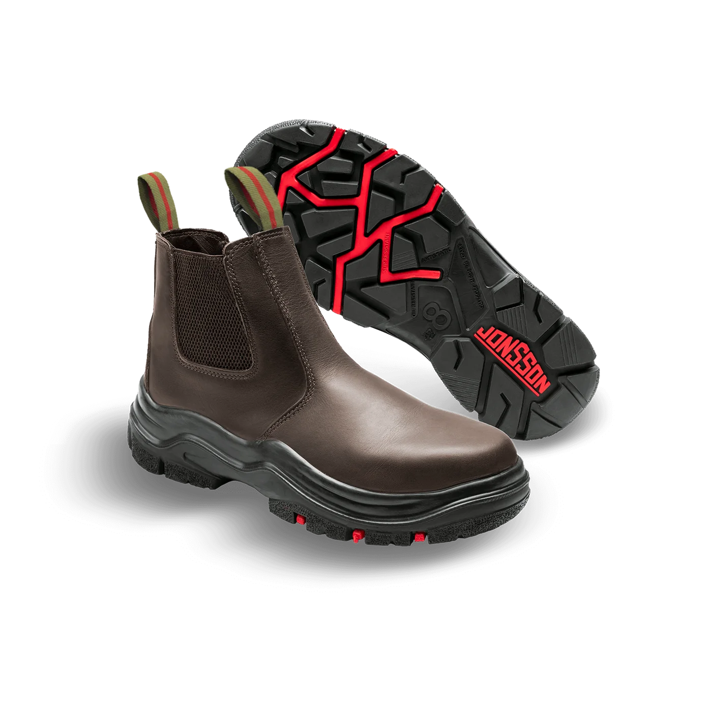 Jonsson Chelsea Boots Steel Toe Cap Brown NO 5