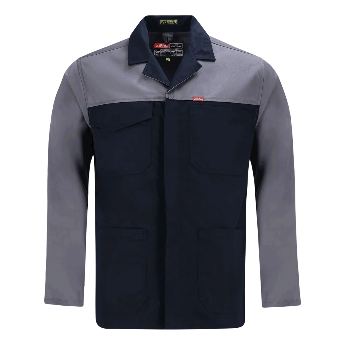 Jonsson Versatex Two Tone Work Jacket Navy & Grey XS