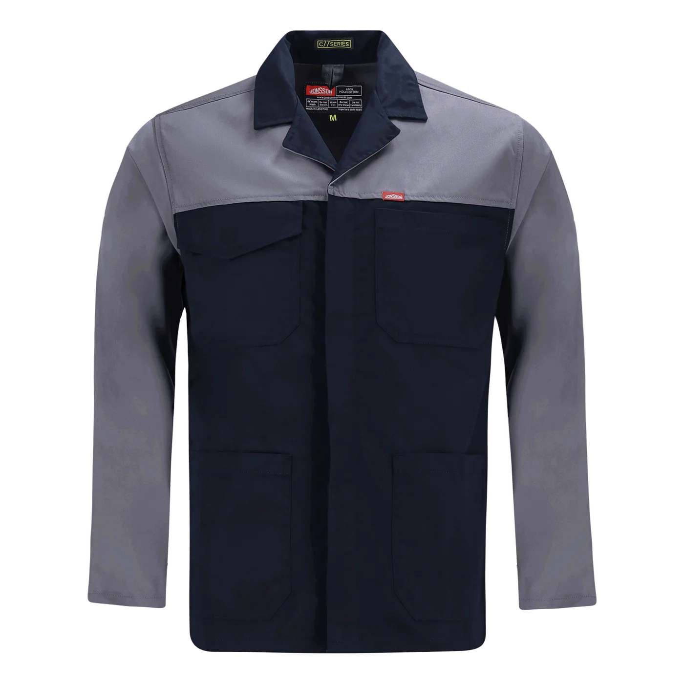 Jonsson Versatex Two Tone Work Jacket Navy & Grey XS