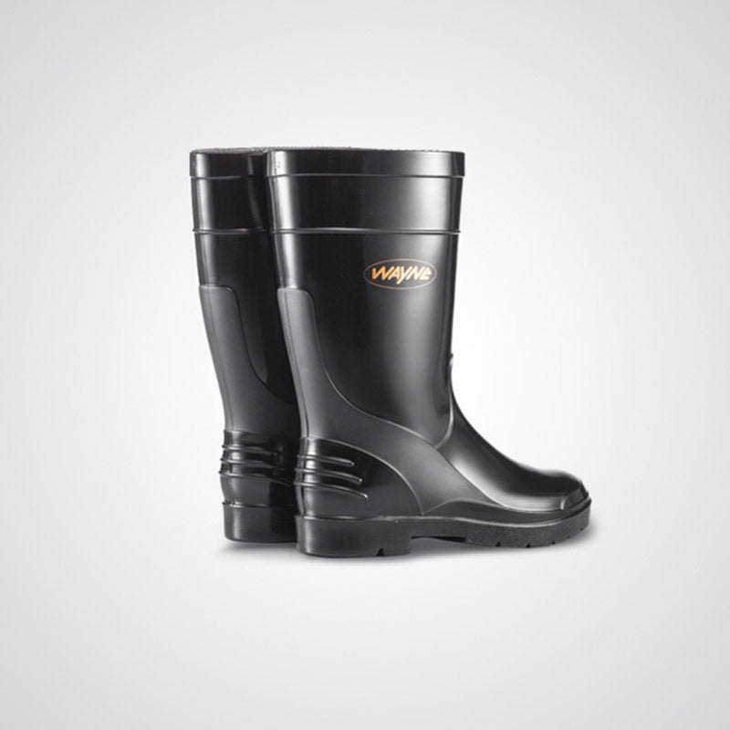 Wayne Gumboots Ladies Half Length Black