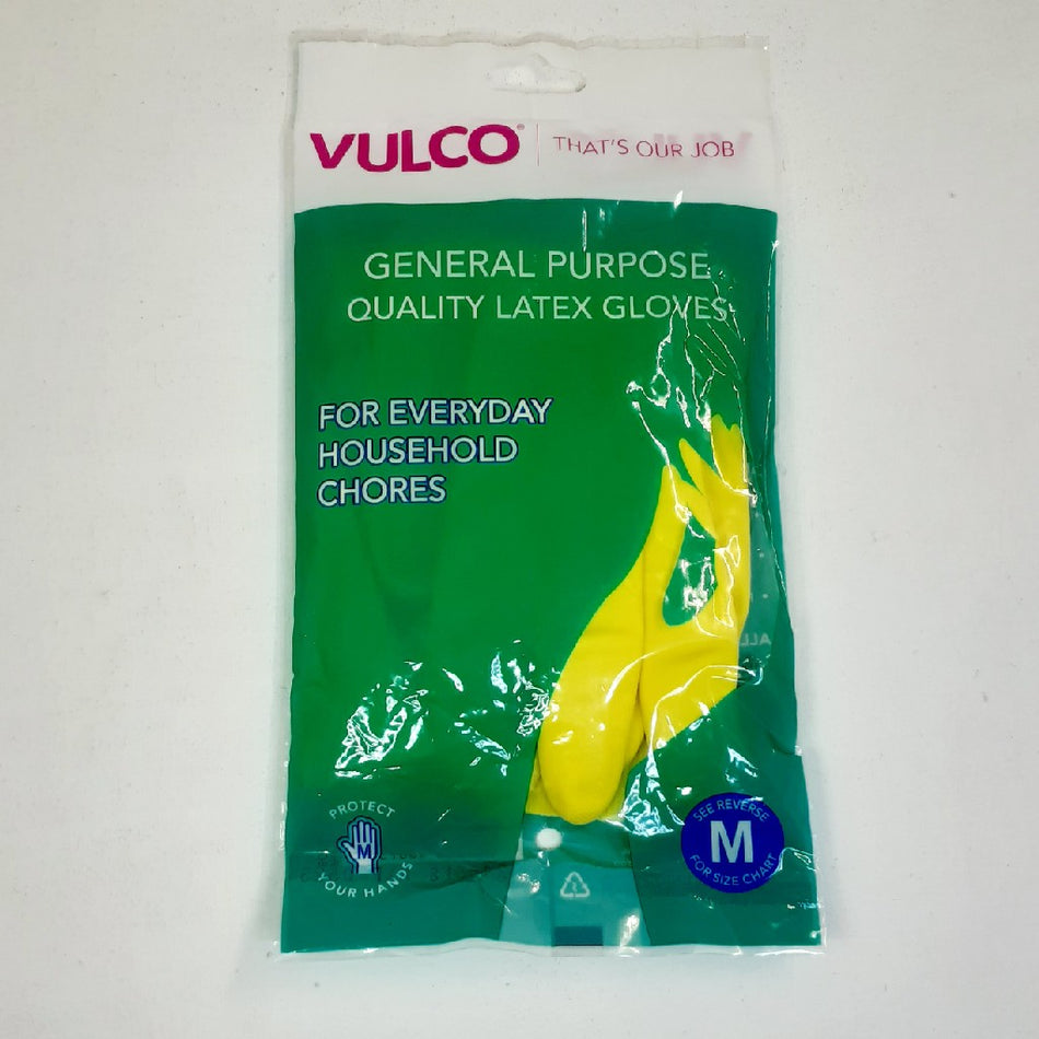 Vulco Fleece Latex Gloves Yellow M