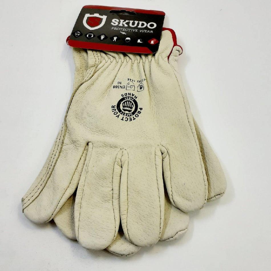 Skudo Gloves A Grade Pigskin Vip Elastic