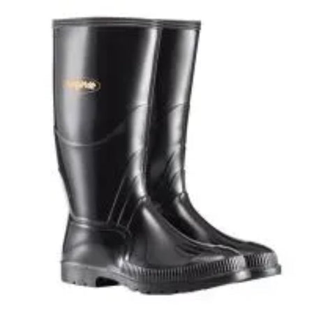 Wayne Gumboot Mens Knee Black No 12