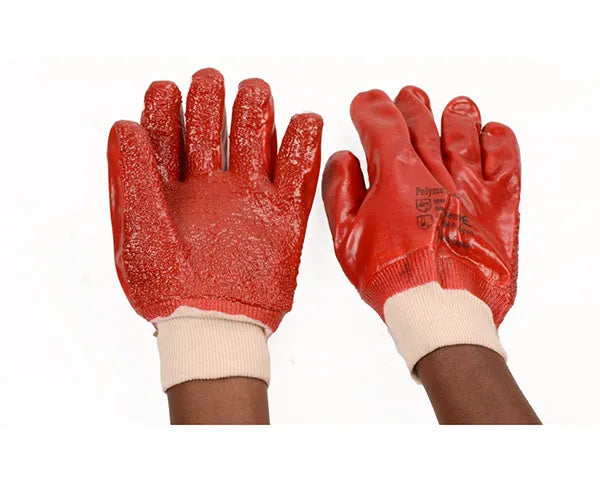 Skudo Gloves Heavy Duty Rough Palm Knit Wrist -