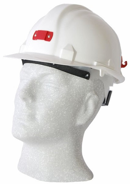 Hard Hat With Lamp Bracket White