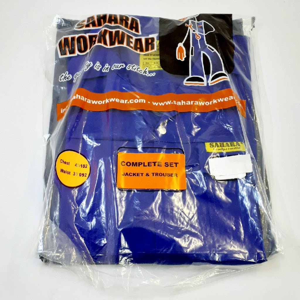 Sahara Jee Polycotton 80/20 Conti Suit Royal Blue 40