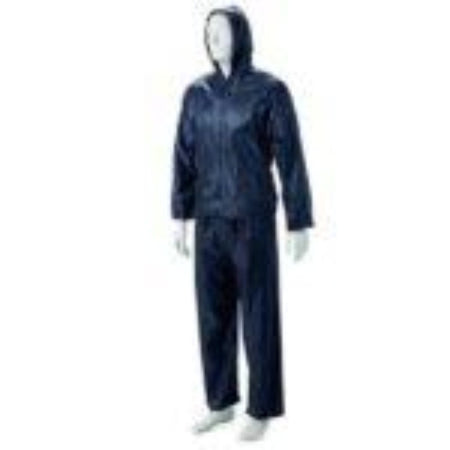Rainsuit Rubberised Nylon Navy Large