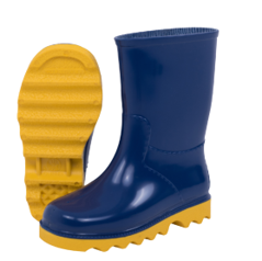 Gumboot Clipper Kiddies Blue/Yellow NO5