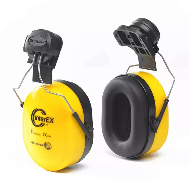 Dromex Ear Defender With Mount Helmet Black & Yellow 1'S