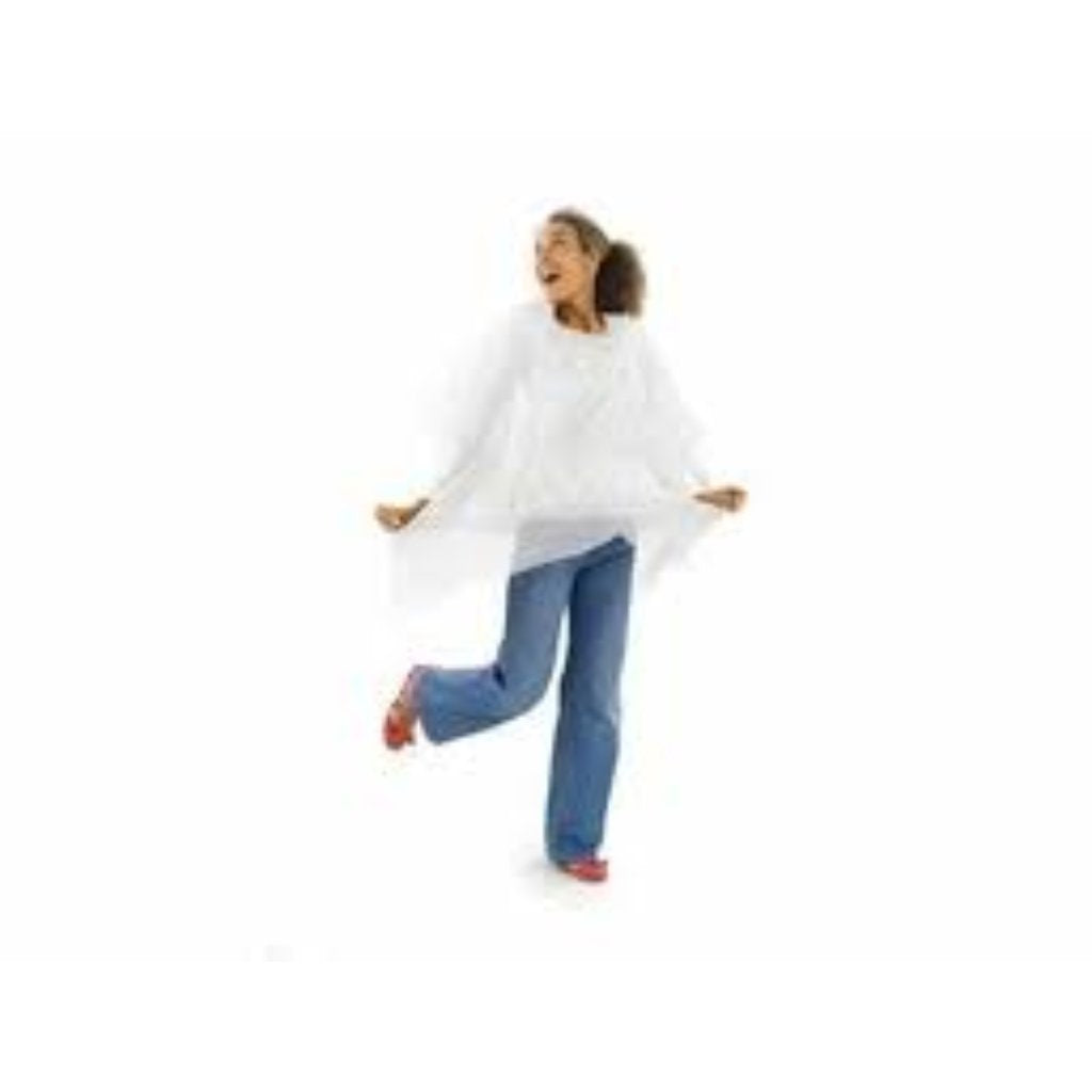 Poncho Bubble Disposable White -
