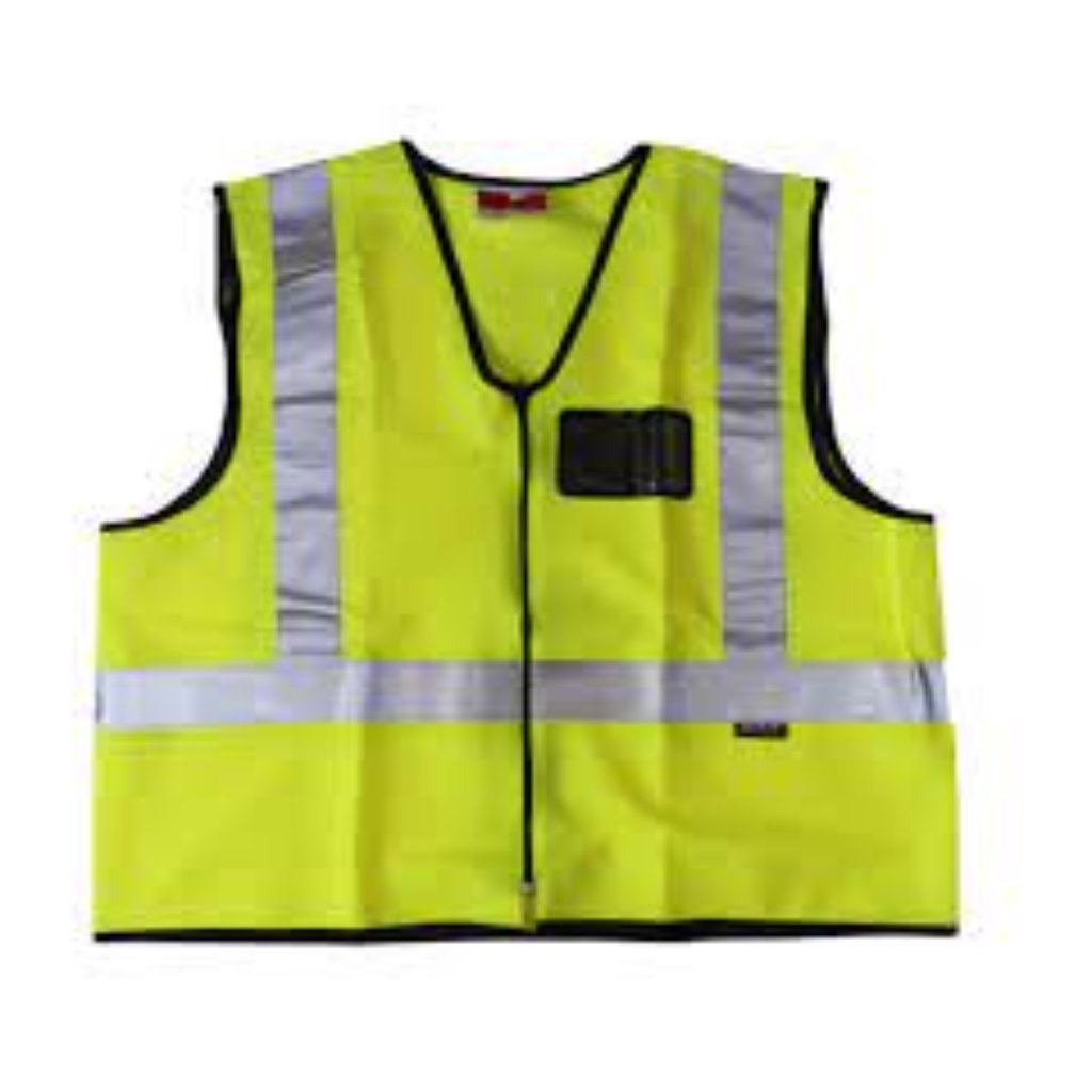 Reflective Jacket with ID Pouch Lime 2XL