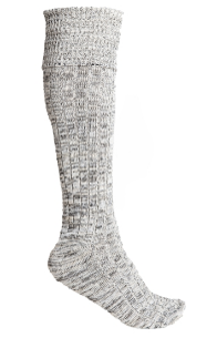 Mining Socks Melange Calf Grey