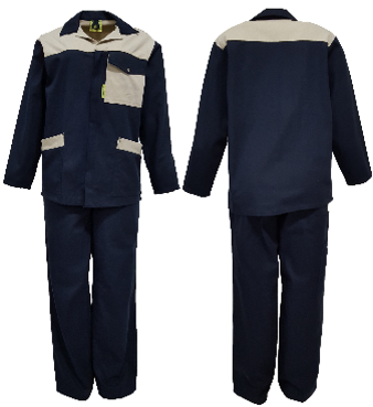 Sahara 100% Cotton Navy/Stone Conti Suit 36
