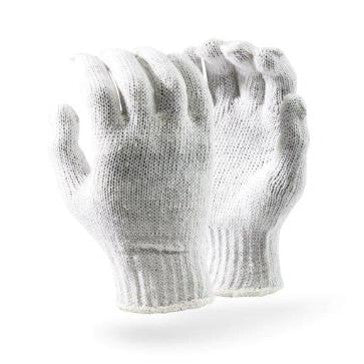 Gloves Knitted Cotton 7GG Natural Wrist