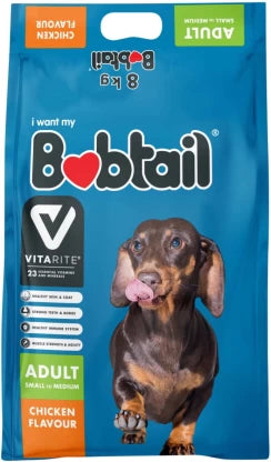 Bobtail Adult Dog Small/Medium Mini Chunks  Chicken 8Kg -