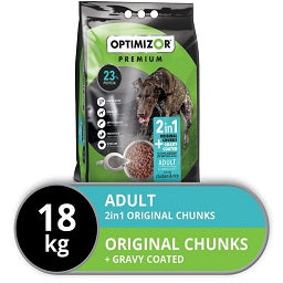 Optimizor Premium Adult Dog  2in1 Gravy Coated 18Kg -