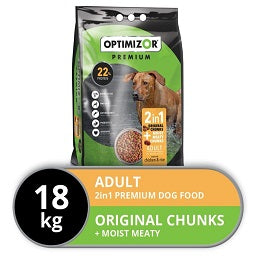 Optimizor Premium Adult Dog  2in1 Semi Moist 18Kg -