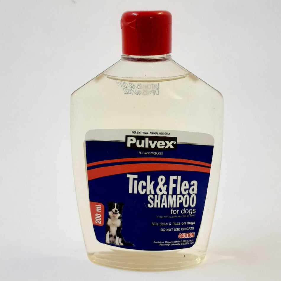 Pulvex Tick & Flea Shampoo For Dogs 200ML
