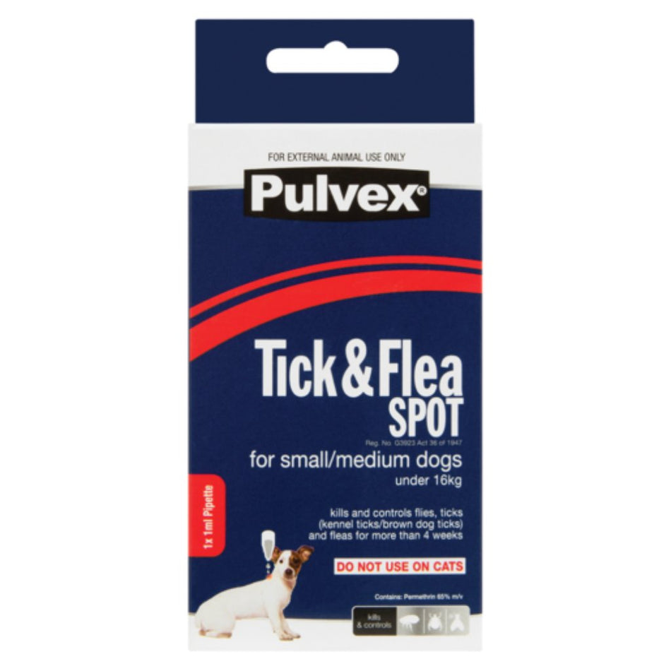 Pulvex Tick & Flea Spot Puppy 1ML