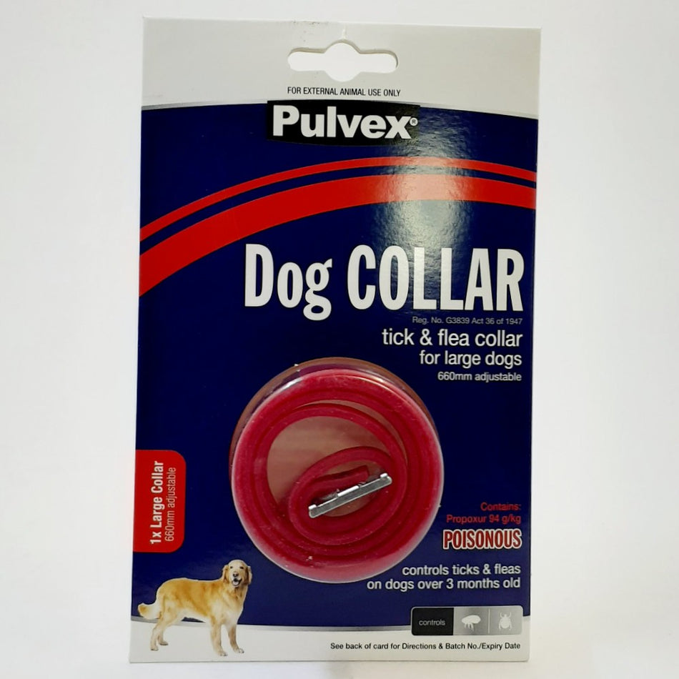 Pulvex Tick & Flea Collar Large Dogs 660MM