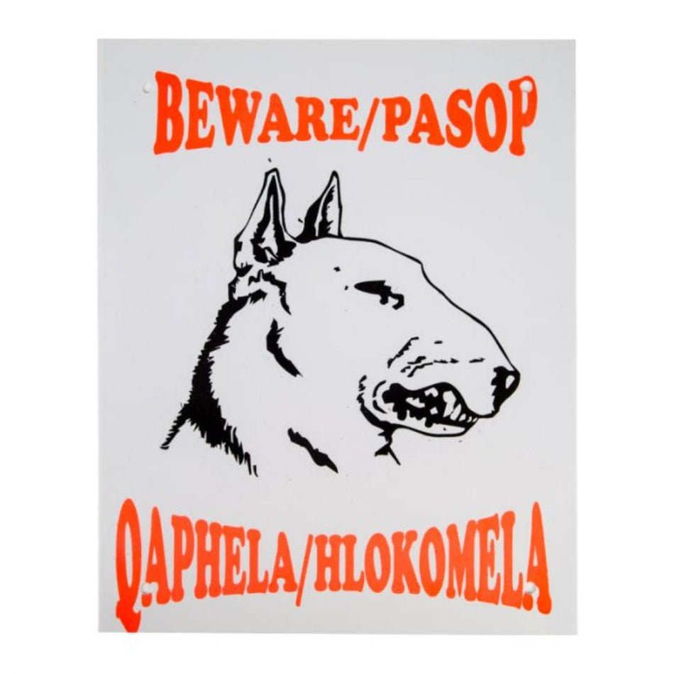 Complete Sign- Beware Bull Terrier