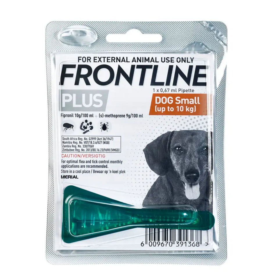 Frontline Plus Puppy & Small Dog Tick & Flea Treatment (0-10KG) 1 Pip