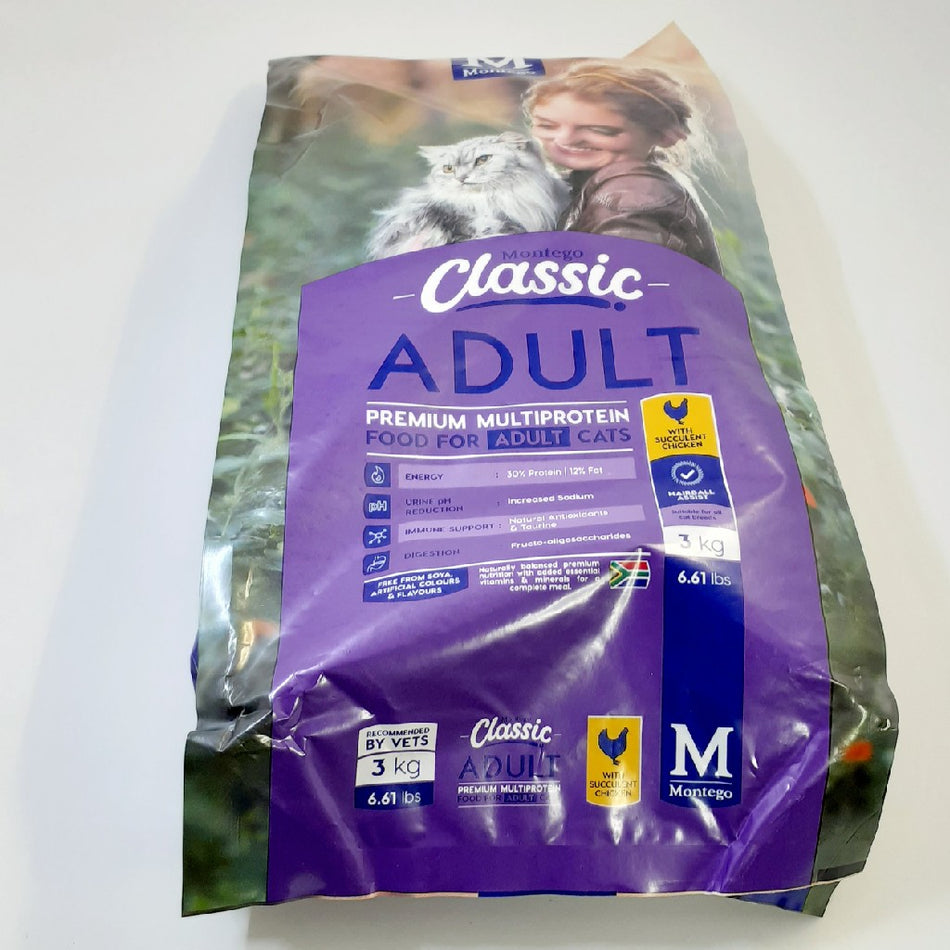 Montego Classic Cat Food Chicken 3KG