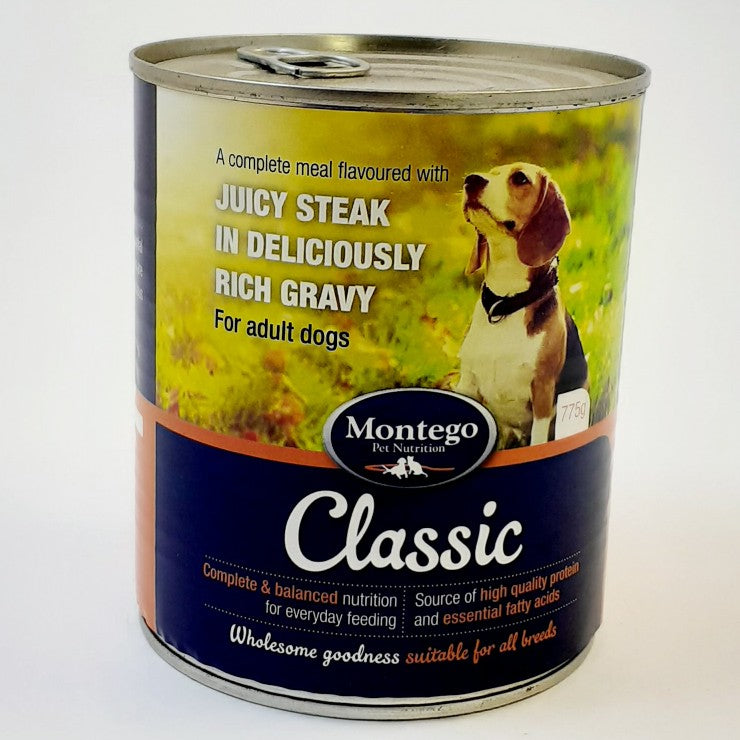 Montego Classic Wet Dog Food Adult 775G Steak