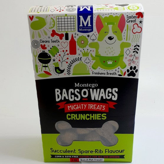 Montego Crunchies Dog Treats 1KG Spare Rib